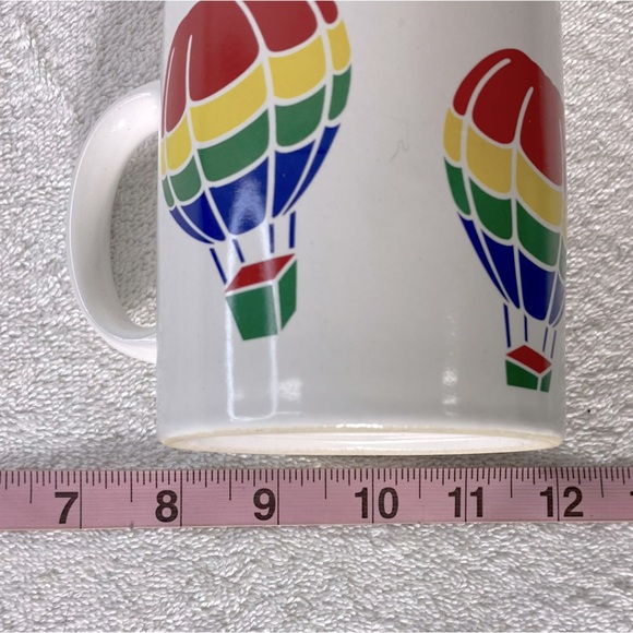 Vintage FTD Especially For You Rainbow Hot Air Balloon Ceramic Collectible Mug - Picture 3 of 9